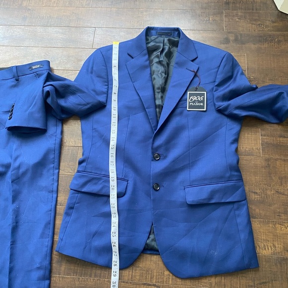 Jos. A. Bank Slim Wool Blue Suit - Picture 14 of 16